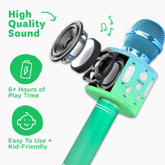 Move2Play Microphone showing pre loaded songs for instant playing.