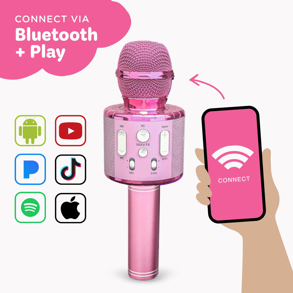 Move2Play microphone delivers quality sound for clear kid performances.