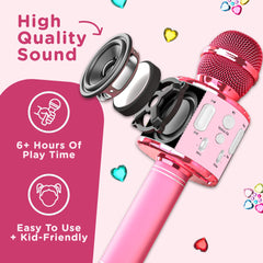 Move2Play microphone demonstrating four voice effects for humorous performances