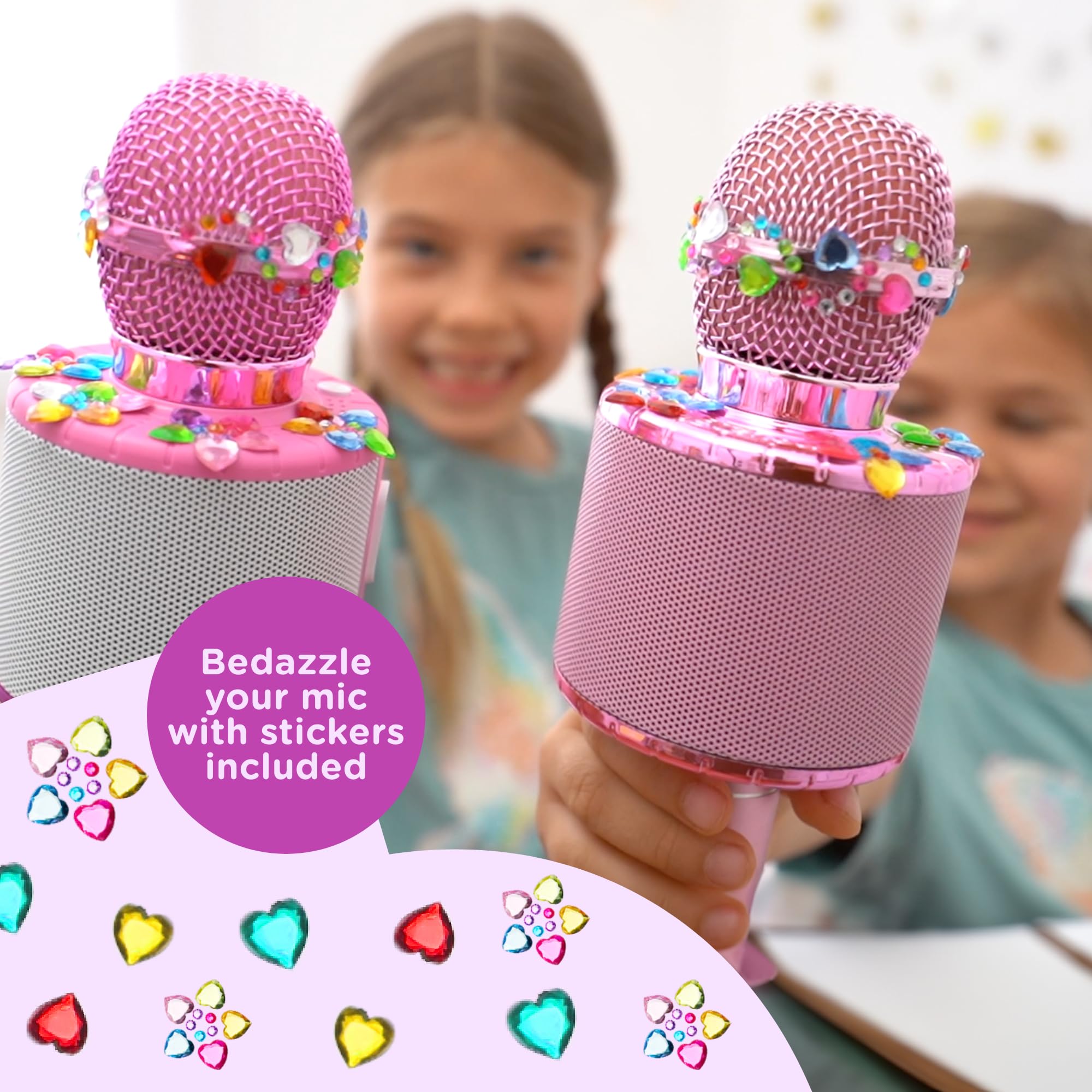 Move2Play microphone delivering clear sound for lively family karaoke sessions.