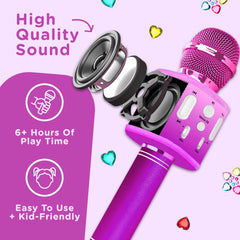 Move2Play microphone battery icon highlighting up to six hours of play.