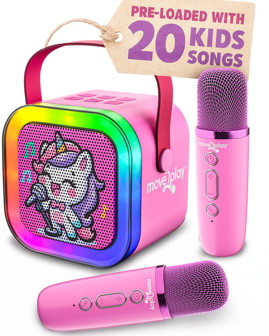 Move2Play Mini Karaoke front view for easy at-home performances.