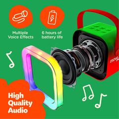 Move2Play Mini Karaoke rechargeable battery: up to 6 hours of tunes