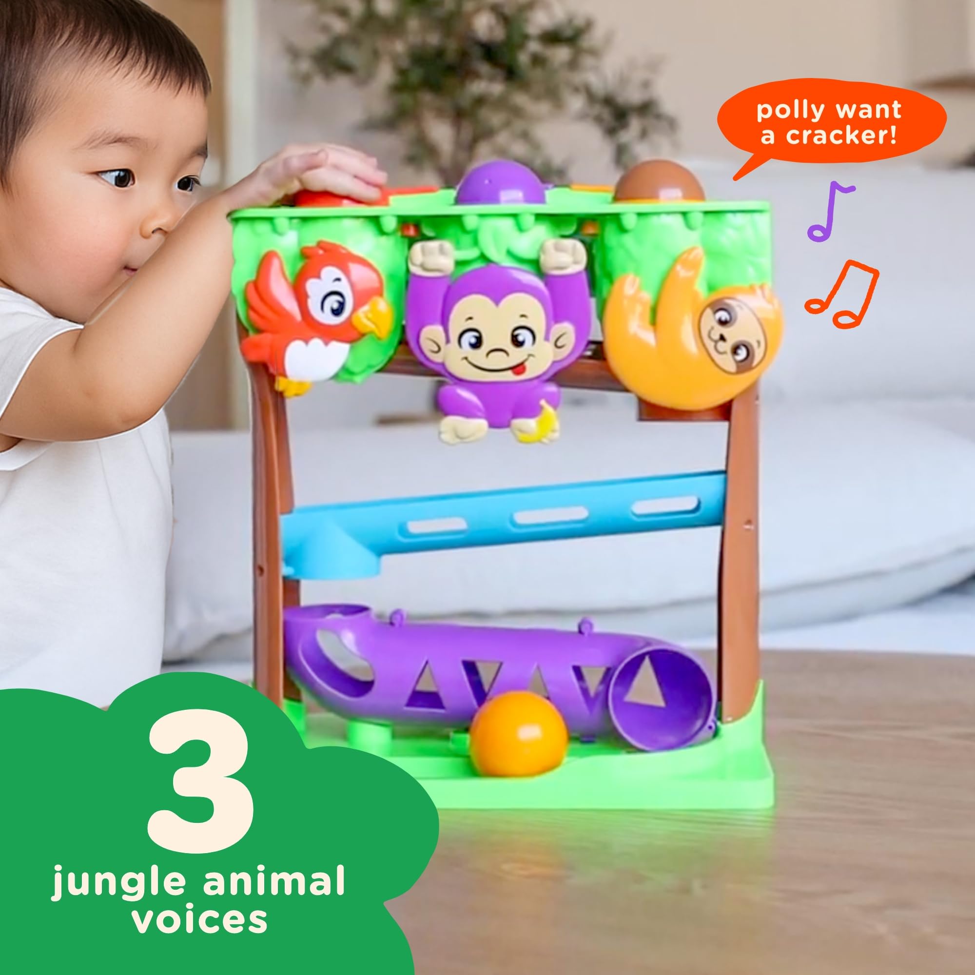Move2Play toddler-imaginative-play invites stomping, swinging, and crawling during jungle-themed adventures.