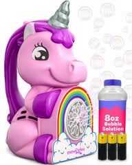 Move2Play unicorn bubble blower handheld design for active outdoor play.