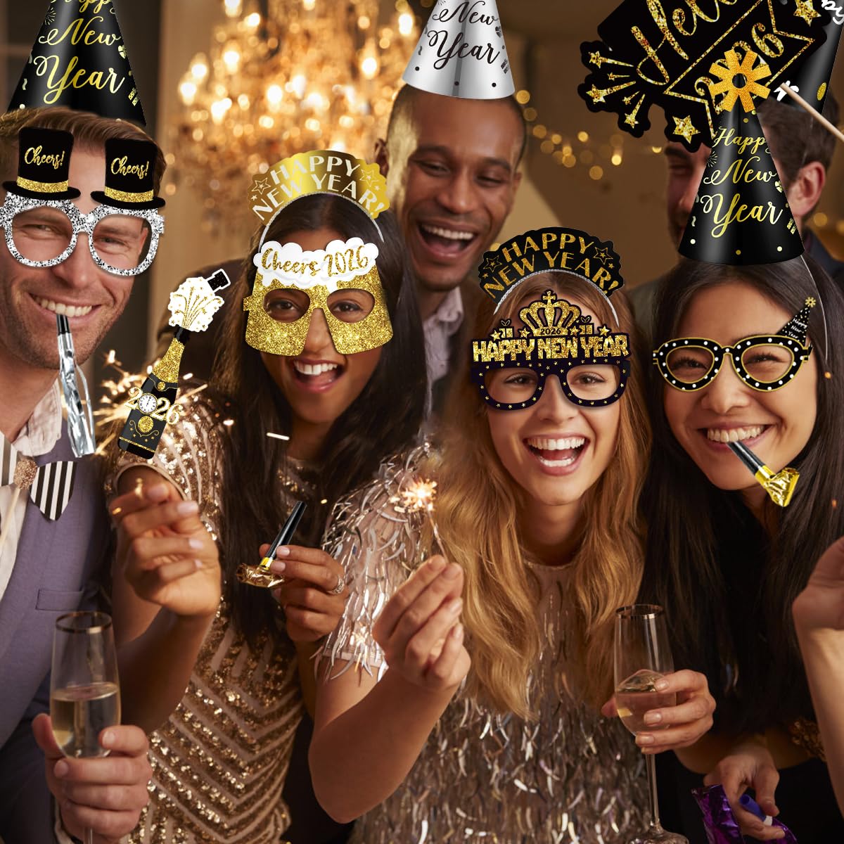 Movinpe photo booth glasses props boost fun selfies and memories.