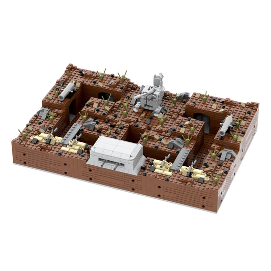 MOOXI WW2 forts bunkers showcase durable blocks for realistic defensive layouts