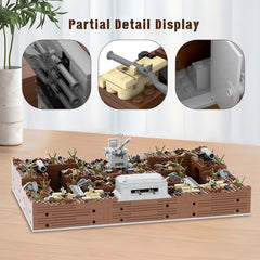 MOOXI WW2 forts detailed-plates bring high-quality parts to life
