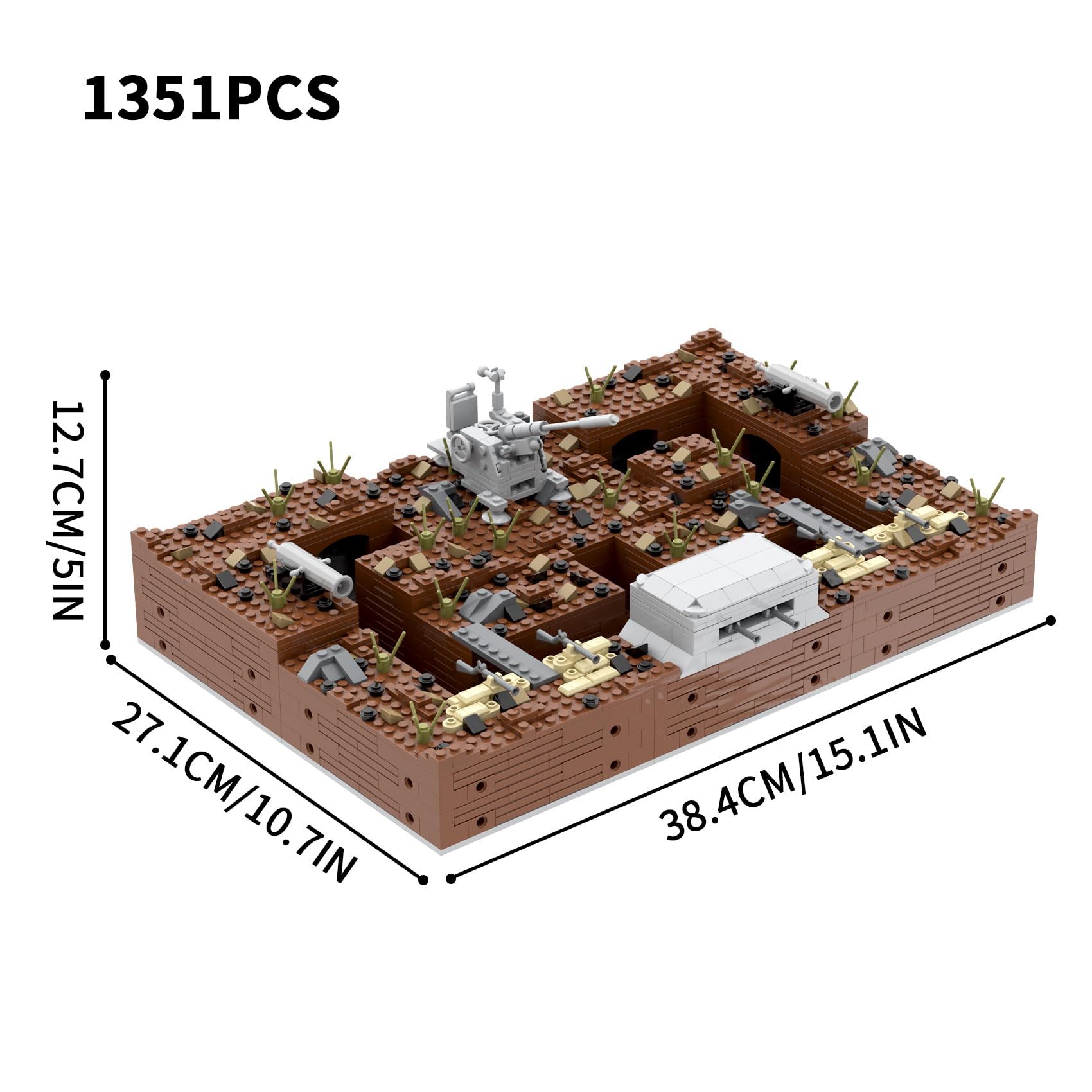 MOOXI WW2 forts pillboxes provide compact pieces for detailed fortifications