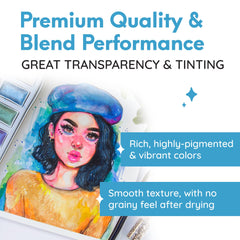 MozArt color swatch sheet aids quick shade matching during projects