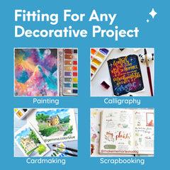 MozArt paints support crafts, calligraphy, and cardmaking with rich pigmentation