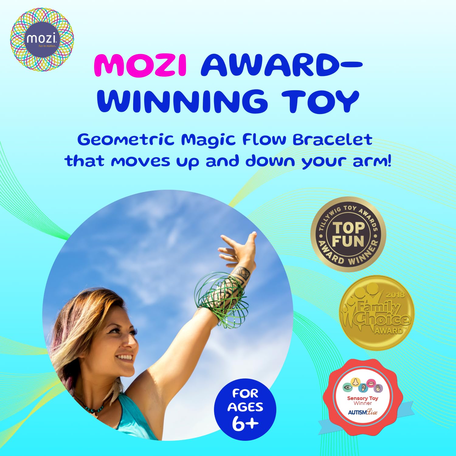 Mozi iridescent finish closeup highlights the gleam and tactile appeal.