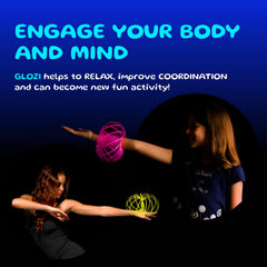 Mozi Glozi gyroscopic glow spins with color and energy.