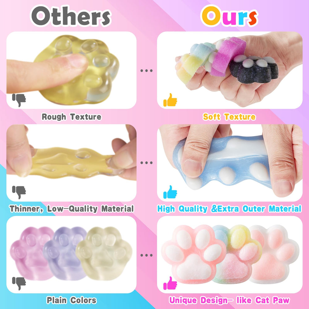 MoZkkiz Taba cat paw squishy presented as a playful party favor.