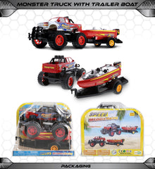Mozlly detachable trailer with boat enables modular pretend play.
