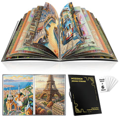 MOZOOSON Puzzle Folder open view highlights organized storage for easy puzzle access