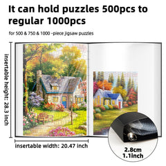 Mozooson puzzle organiser dustproof case protects completed puzzles from dust