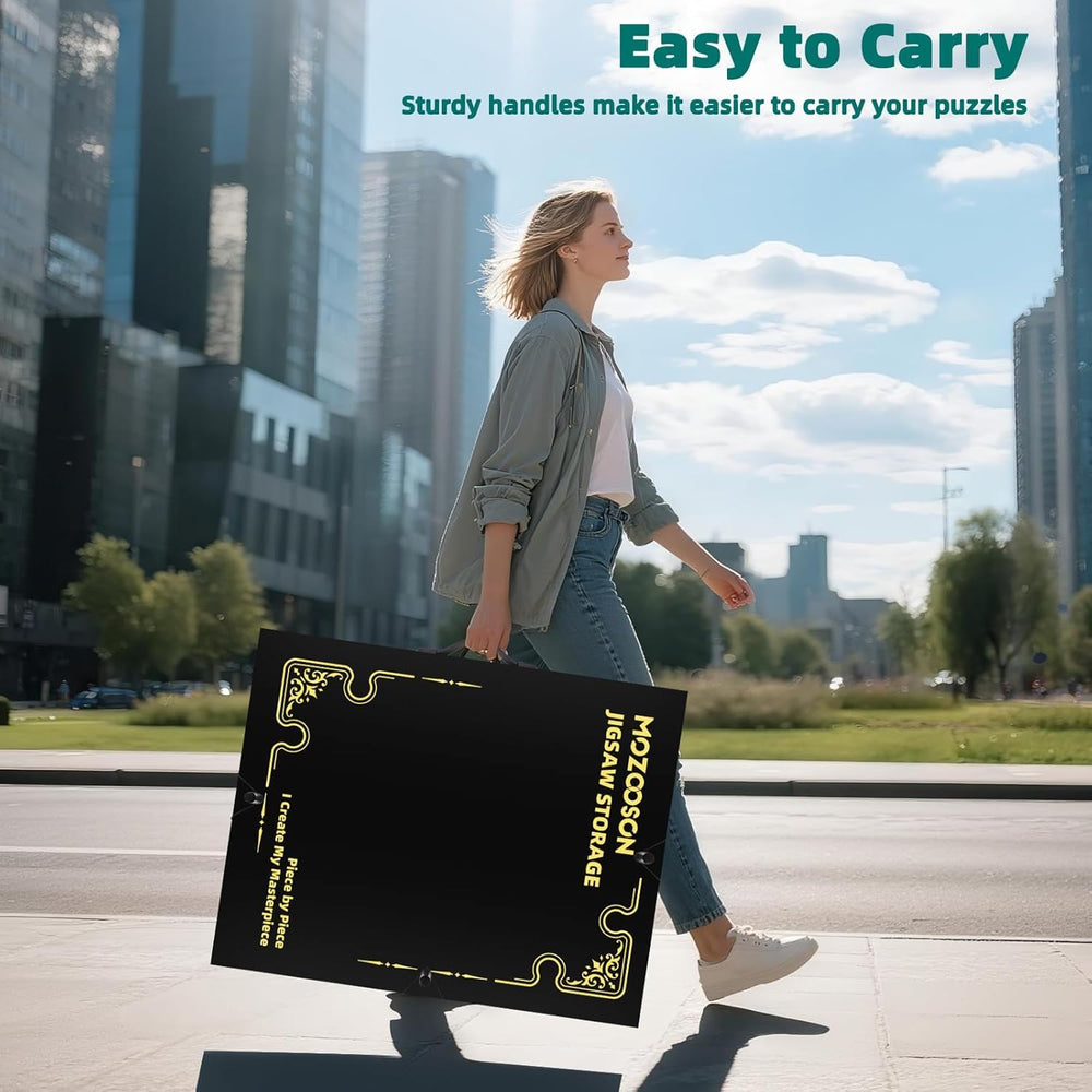 Mozooson protective outer shell guards puzzles during transport
