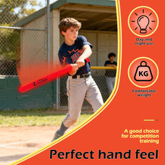 MPMVP Glow bat with seven-color LEDs demonstrates dynamic light training.