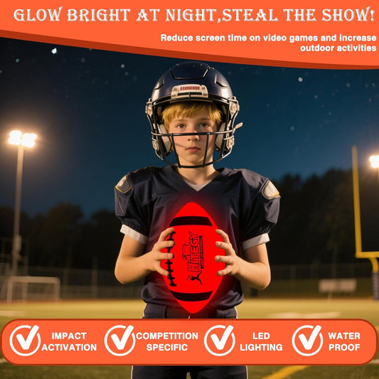 MPMVP Glow Football with USB-C charging for quick, reliable power.