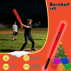 MPMVP Glow baseball creates rainbow arc for exciting backyard games.