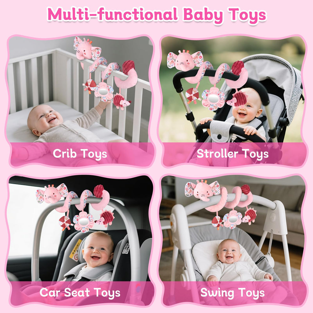 MPQMPQ spiral plush design suited for strollers and prams.
