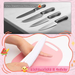 MPQMPQ knife included helps kids cut safely under supervision.