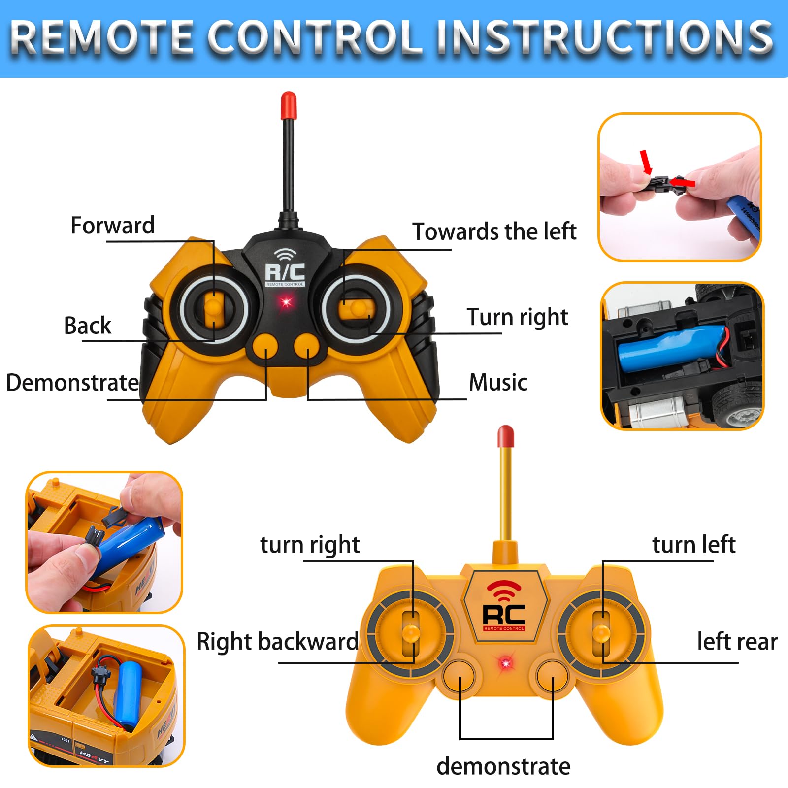 MQDMINI lights and sounds enhance immersion during daytime or evening pretend jobs.
