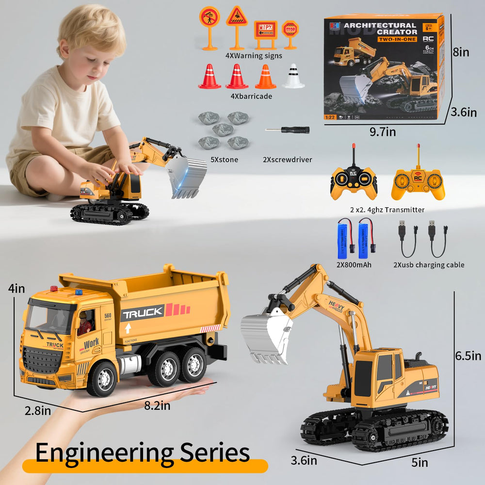 MQDMINI RC dump truck sturdy build for durable everyday fun.