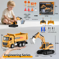 MQDMINI RC dump truck sturdy build for durable everyday fun.