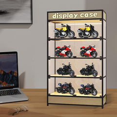 MQDMINI four-pack pull-back motorcycles, packaging shown, easy gift-ready set for birthdays.