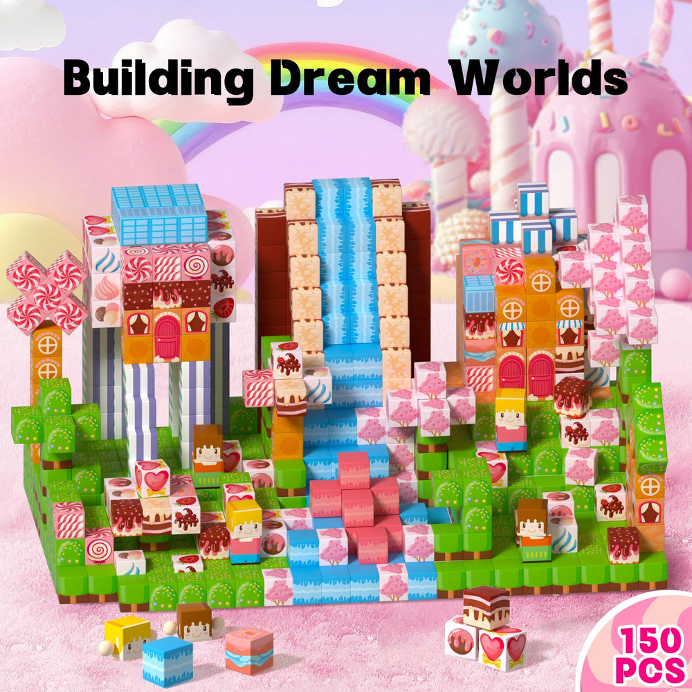 MQGEWQ magnetic cubes 0.8 inches in 26 colors enable versatile builds.