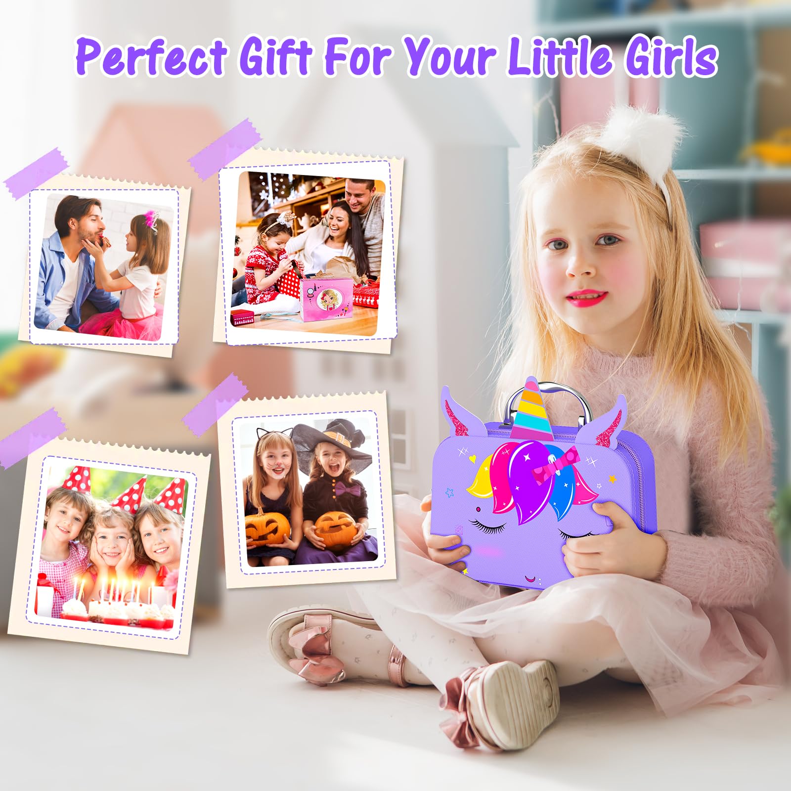 Mqsiuve Kids Makeup Kit ideal for birthdays and sleepovers.