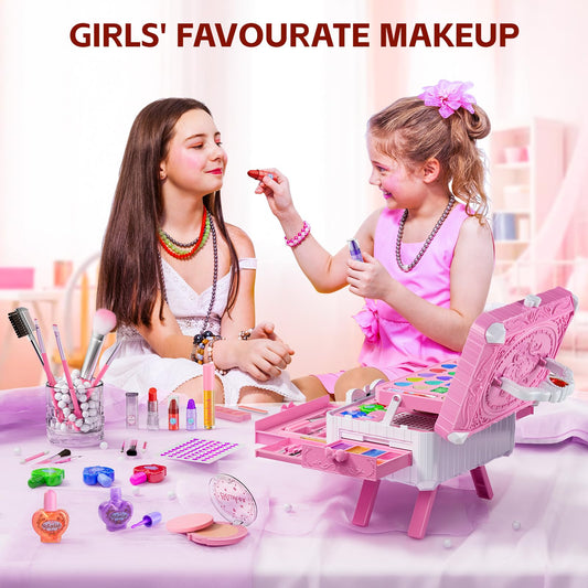 Mqsiuve upgraded dressing table with stand supports a realistic makeup routine.