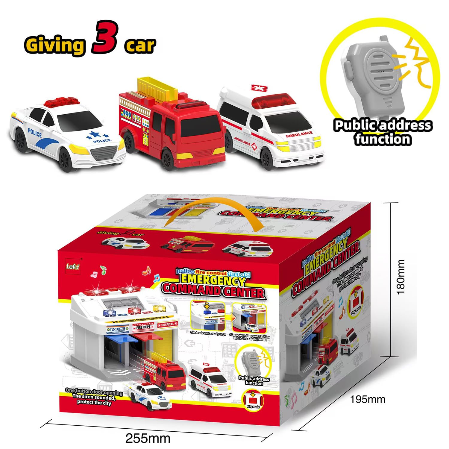 MQSTARSRISE Rescue Station educational toy with color recognition and numbers