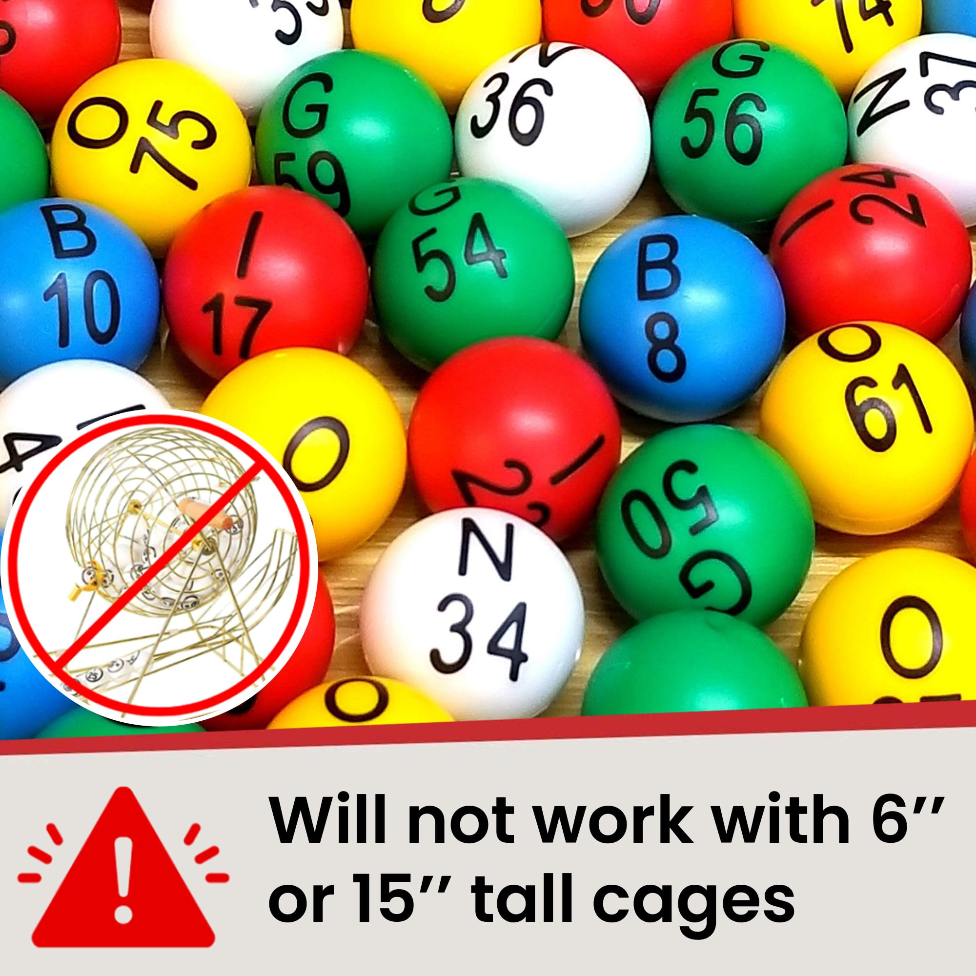MR CHIPS bingo balls with large numbers and letters support quick identification.
