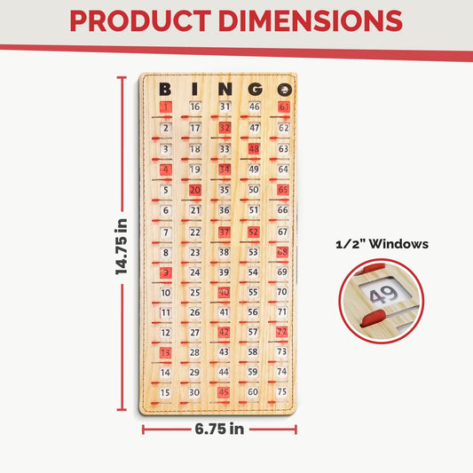 MR CHIPS sliding windows ensure easy number tracking during games.