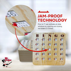MR CHIPS heavy-duty bingo set withstands frequent use and travel
