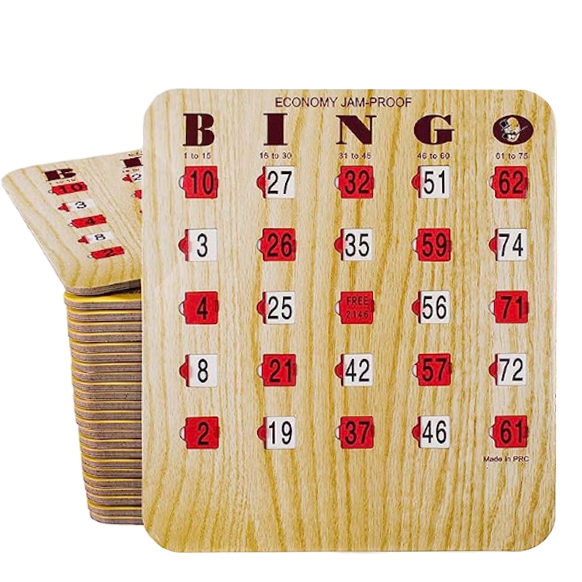 MR CHIPS jam-proof slide windows show smooth action for family bingo
