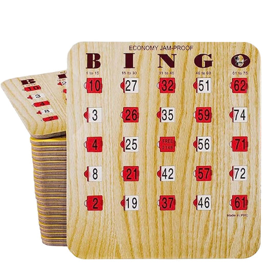 MR CHIPS jam-proof slide windows show smooth action for family bingo