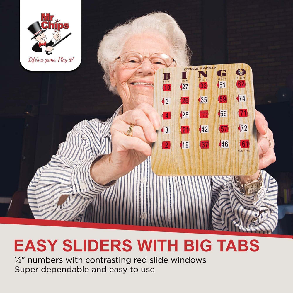 MR CHIPS travel-friendly bingo set fits indoor and outdoor gatherings