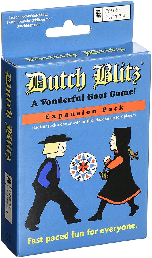 Mr Dice Dutch Blitz expansion blue pack adds more players for larger games.