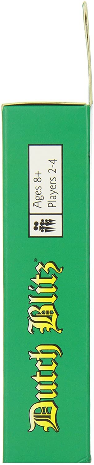 Mr Dice Dutch Blitz face-up cards enable quick reveals and regrouping.