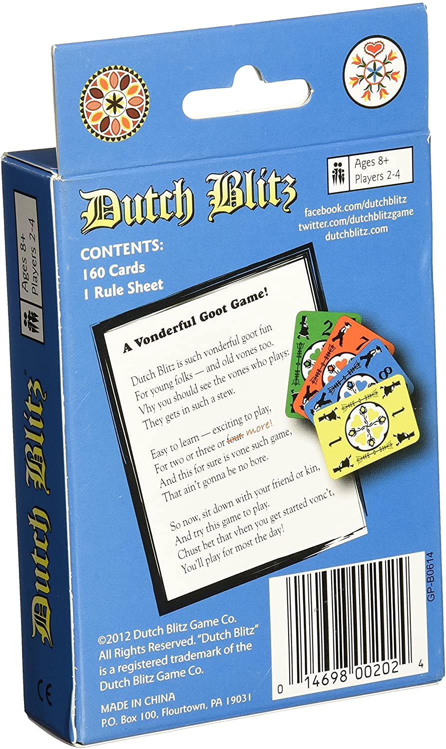 Mr Dice storage bag for Dutch Blitz keeps components organized on the go.