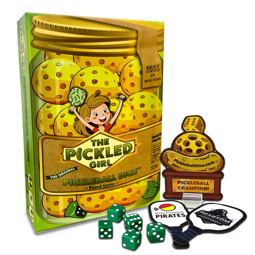 Mr GameShow Pickled Girl Dice Game box front ready for play and gifting