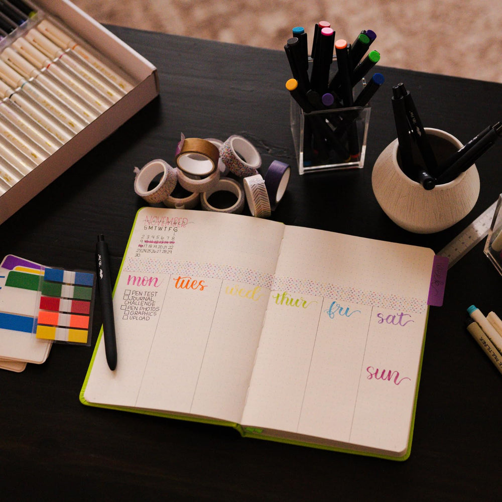 Mr. Pen black multiliner pens for crisp outlines and notes.