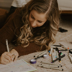 Mr. Pen brush pens for expressive lettering and color.