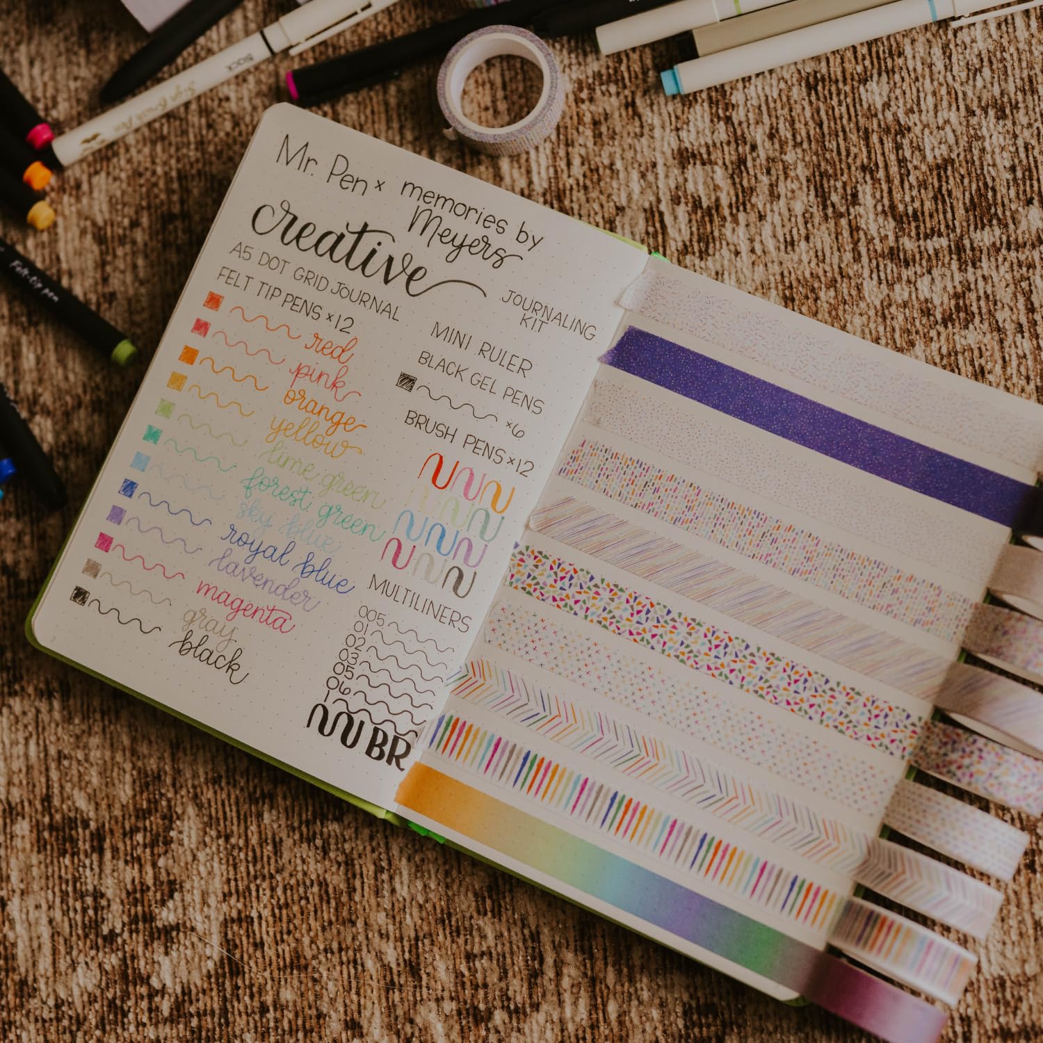 Mr. Pen sticky tabs for easy page marking and sectioning.