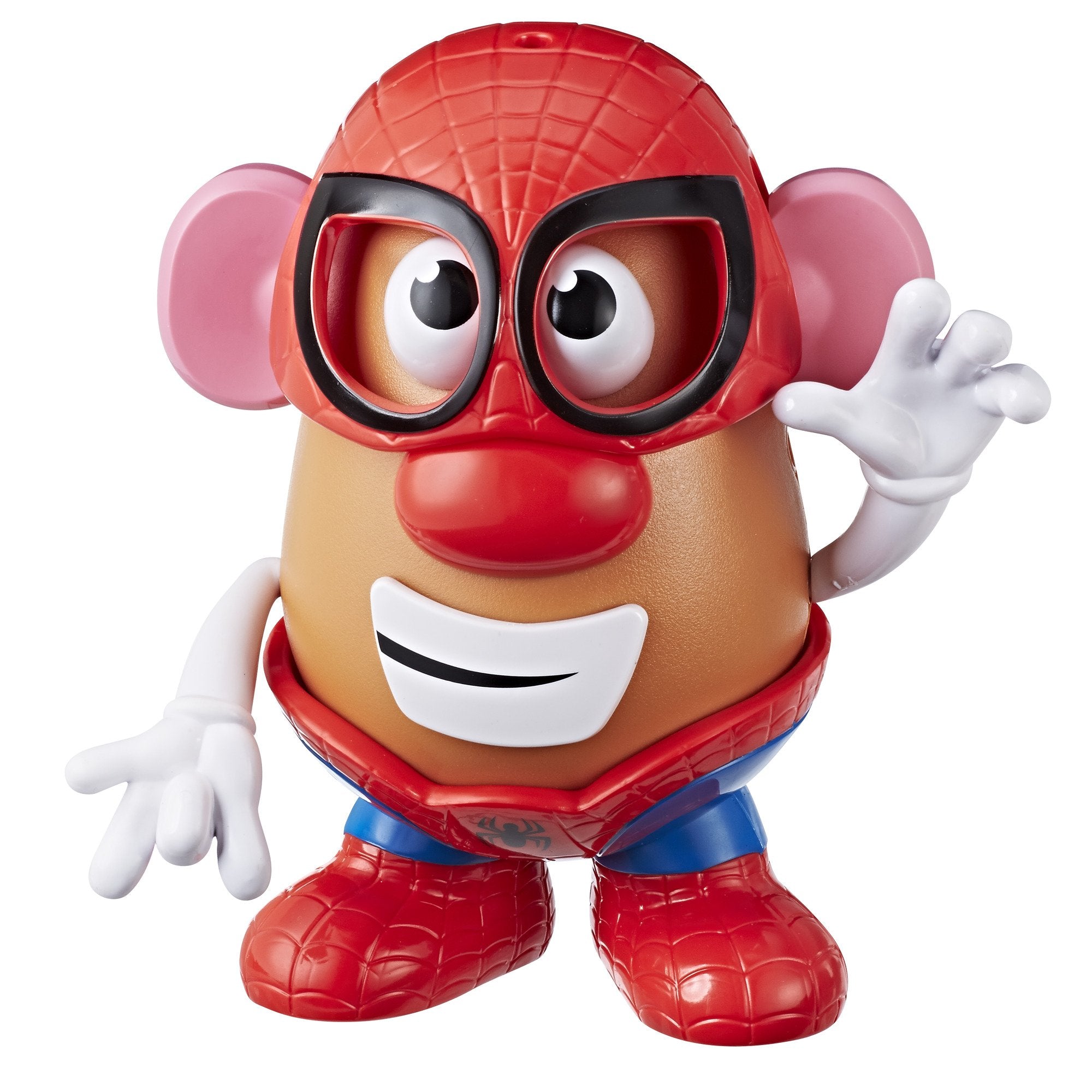 Mr. Potato Head Marvel Spider-Man base provides sturdy stand for playtime.