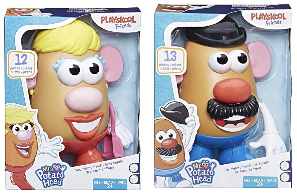 Mr Potato Head Mr & Mrs Potato Head set of 2 shown from the front for playful posing